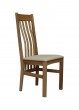 Chair with soft leather base AIVARS
